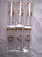 Set of 6: the 1971 World Hunting Exhibition short drink glasses