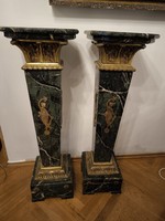 Beautiful pair of marble pedestals
