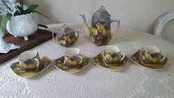 Antique, rare Czech Art Nouveau ceramic tea set