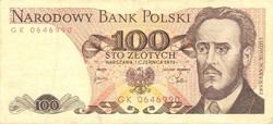 100 zloty zlotych Lengyelország 1979