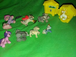Quality filly and my little pony 9-piece toy figure package in one, as shown in the pictures