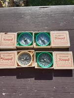 Old retro compass 4 pieces
