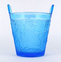 1R255 old blue glass grape washing glass