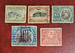 Guatemala 1913.  bélyegek F/5/6