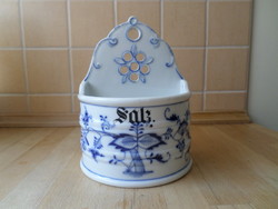 Antique thun onion wall porcelain salt shaker