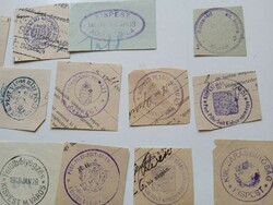D202585 KISPEST  régi bélyegző-lenyomatok  30+  db.   kb 1900-1950's