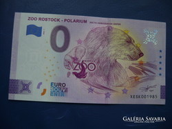 Germany 0 euro 2023 polarium polar bear! Rare commemorative paper money!