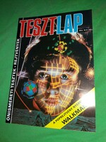 1989. Test - sheet self-awareness tests - puzzles - iq tests unwritten newspaper magazine according to the pictures