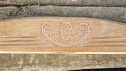 Carved art nouveau wooden furniture ornament bed end ornament