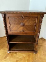 Colonial dresser with bar cabinet