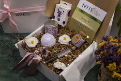 Violet box for lavender fans