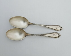 2 American sterling silver teaspoons, spoons