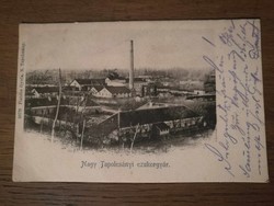 Old postcard of the large sugar factory in Tapolcsány