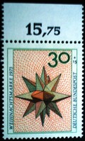 N79sz0 / Németország 1973 Karácsony bélyeg postatiszta ívszéli Összegzőszámos