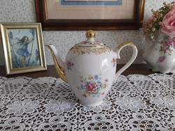 Floral tea and coffee pot