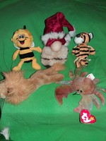 Retro quality bean bag mixed plush figure package 5 pcs in one according to the pictures