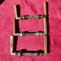 3 Pairs of antique copper doorknobs