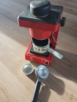 Retro red coffee maker