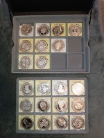 19 pieces of re-struck Hungarian thalers series - .999 Silver