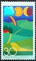 N808 / Germany 1974 hiking tours stamp postal clear
