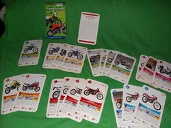 Retro magyar MOTOROS KÁRTYA játék kártya dobozával a képek szerint