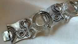 Robust silver designer bracelet