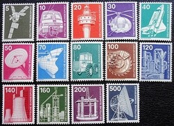N846-59 / Germany 1975 industry and technology stamp series postal clear