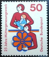 N831 / Germany 1975 mother protection stamp postal clear