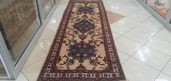 Of123 antique Iranian heriz hand knot running Persian carpet 100x300cm free courier