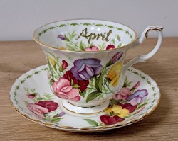 Royal Albert Honapos teás csésze aljal! Aprilis