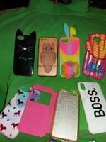 Colorful and decorative mobile phone cases and protectors in perfect condition, 8 in one, as shown in the pictures
