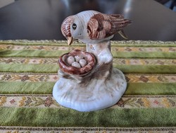 Porcelain bird and nest