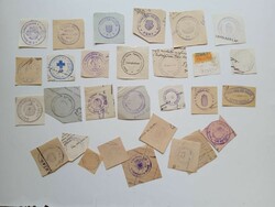 D202599  PÉCS   régi bélyegző-lenyomatok  25+ db.   kb 1900-1950's