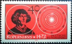 N758 / Germany 1973 Nicolaus Copernicus stamp postmaster