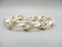 Silver modern bracelet