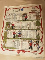 French wall calendar