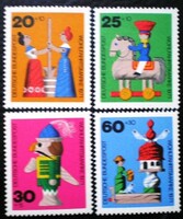 N705-8 / Germany 1971 people's welfare : old toys stamp postal clear