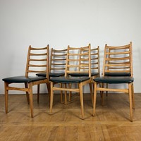 6 renovated retro, mid-century dining chairs
