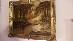 Őszi erdő festmény