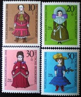 N571-4 / Germany 1968 people's welfare : babies stamp series postal clear