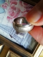 Jelzett csináltatott gyűrű 57 es méretű 925 Sterling ezüst jelzett