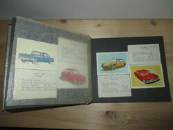 Oldtimer, paper collection of old cars