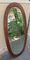 Antique oval wall mirror