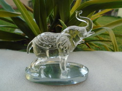 Gyönyörű francia, LALIQUE üveg indiai szerencse elefánt