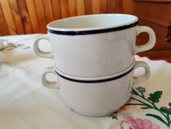 Alföldi porcelain soup and tea cups, menses mugs
