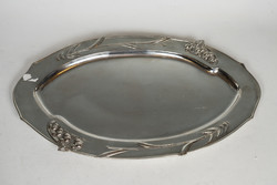 Silver art nouveau oval tray