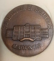 125 éves Az Országos Pszichiátriai és Neurológiai Intézet  1993- ból bronz emlék plakett