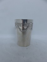 Német ezüst art-deco keresztelő pohár