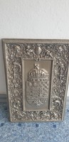 Beautiful richly decorated coat of arms of Hungary
