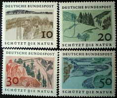 N591-4 / Germany 1969 nature conservation stamp series postal clear